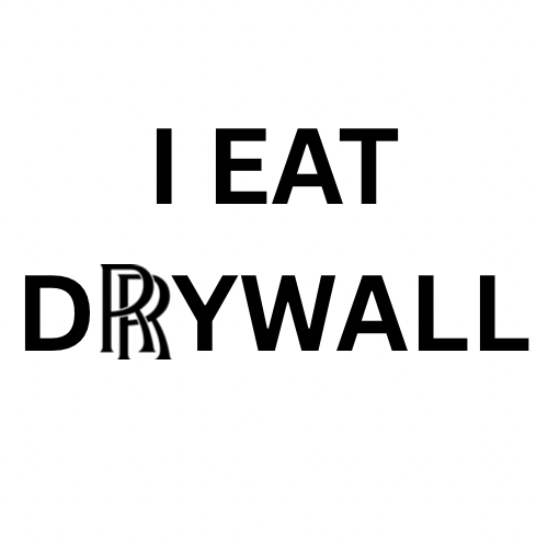 White I EAT DRYWALL Short Sleeve Shirt